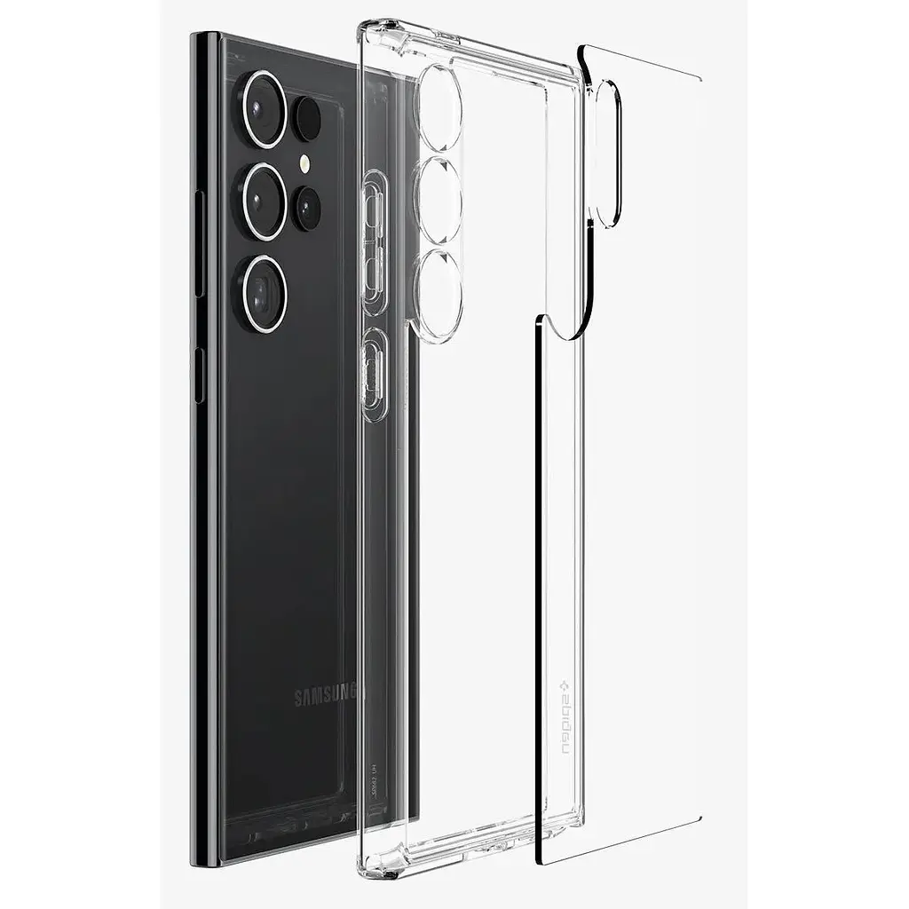 Оригинальный противоударный чехол Spigen Ultra Hybrid для Samsung Galaxy S23 Ultra (6.8") Crystal ACS05646 - фото 3