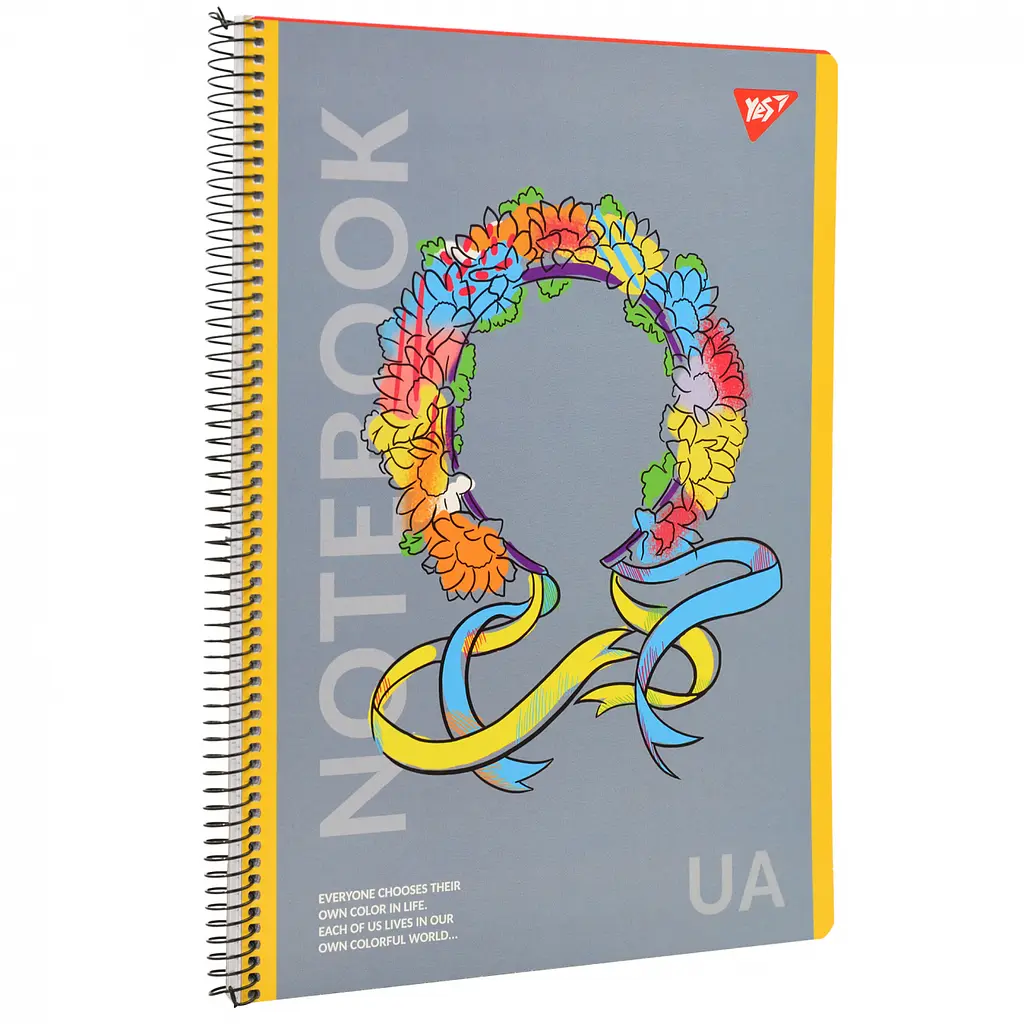 Зошит для записів Yes Notebook А4 UA 80 аркушів клітинка 2 шт. (151977) - фото 3