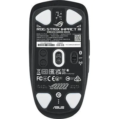 Комп'ютерна мишка Asus ROG Strix Impact III Wireless/Bluetooth Black (90MP03D0-BMUA00) - фото 5