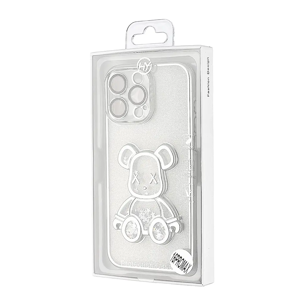 Чохол Shining Bear Case Protected Camera iPhone 16 Pro Max Silver - фото 2