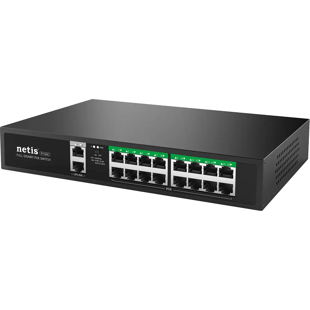 Комутатор мережевий Netis P116GC - фото 3