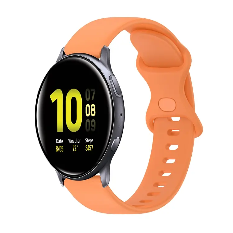 Ремінець силіконовий для смарт-годин BeWatch Amazfit універсальний 22 мм Помаранчевий (102N3L03.2) - фото 7