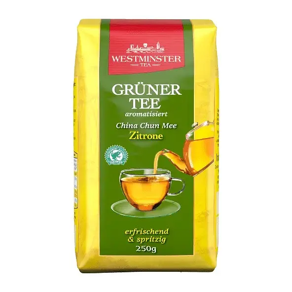 Чай зелений Westminster Gruner Tee Zitrone з лимоном 250г. - фото 2