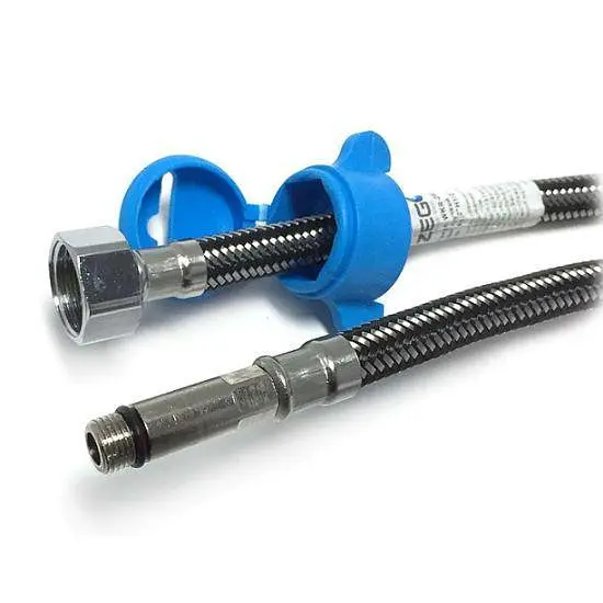 Шланг для змішувача Zegor WKR-ZDM10-050 M10х1/2" 50 см довгий штуцер 30412 - фото 1