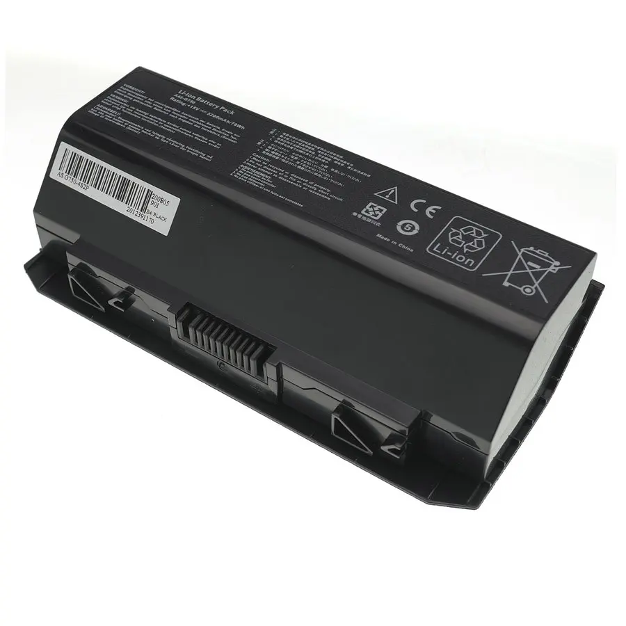 Батарея для ноутбука Asus A42-G750 (G750JS G750JW G750JH G750JM G750JS G750JZ) 15V 5200mAh Чорний (LG/ Samsung/ Sanyo) - фото 2