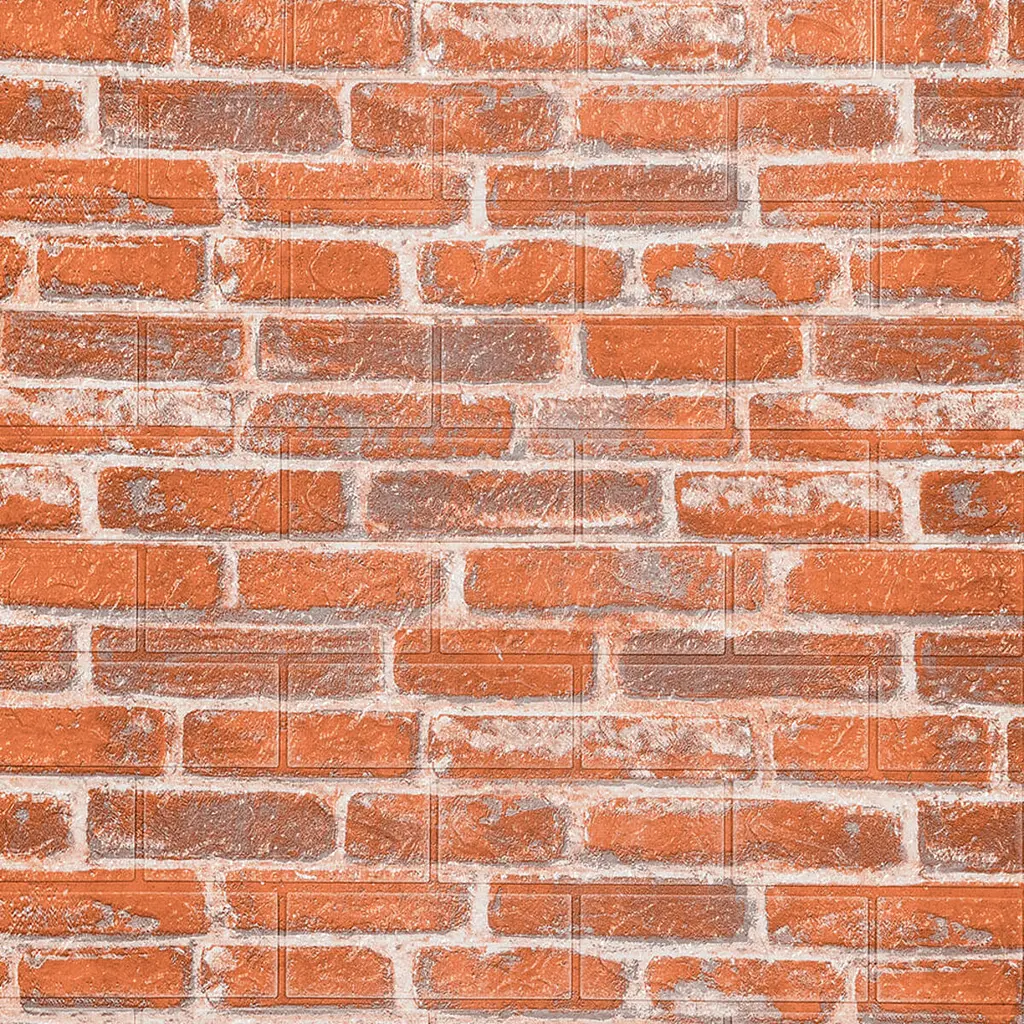 Самоклеюча 3D панель під руду катеринославу цеглу Sticker Wall 20000х700х3мм - фото 2
