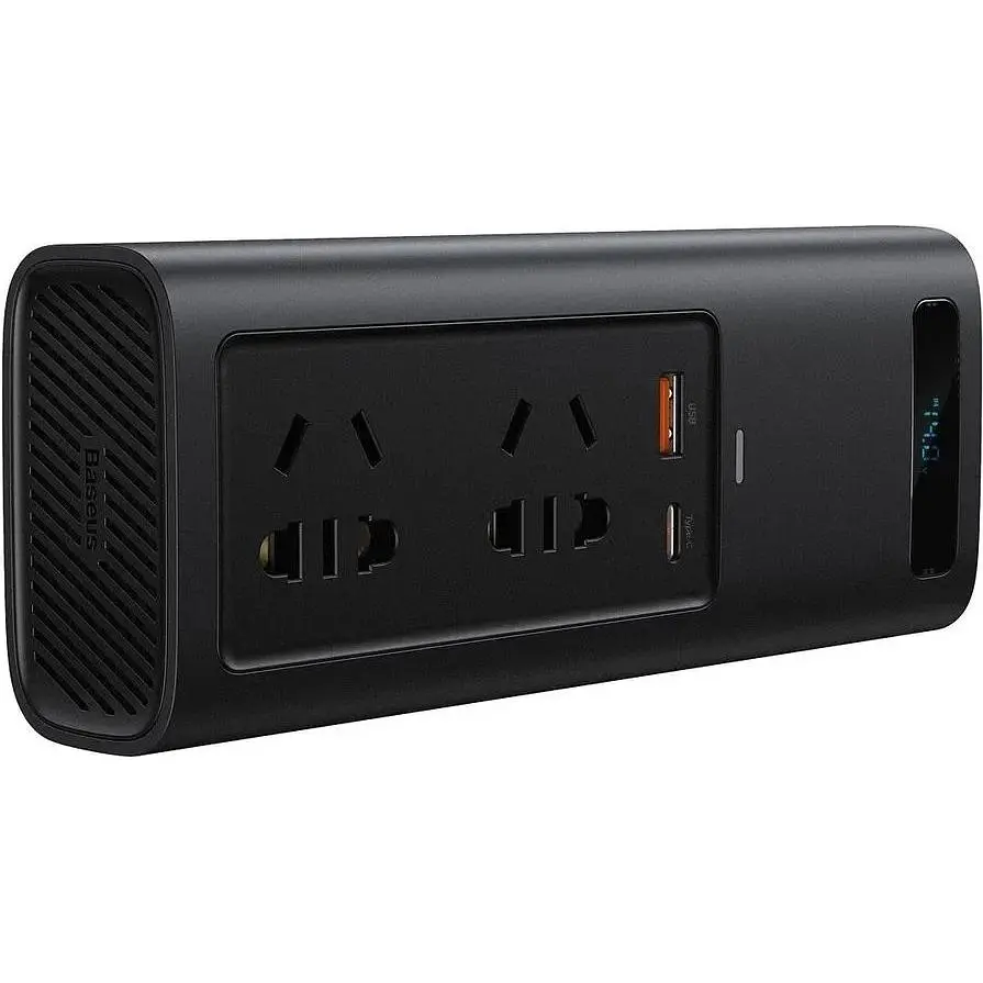 Автомобільний інвертор Baseus In Car Inverter 150W 220V CN/EU black (CRNBQ-A01) - фото 3
