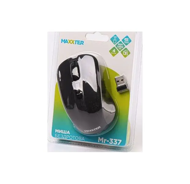 Миша Maxxter Mr-337 USB Black - фото 2