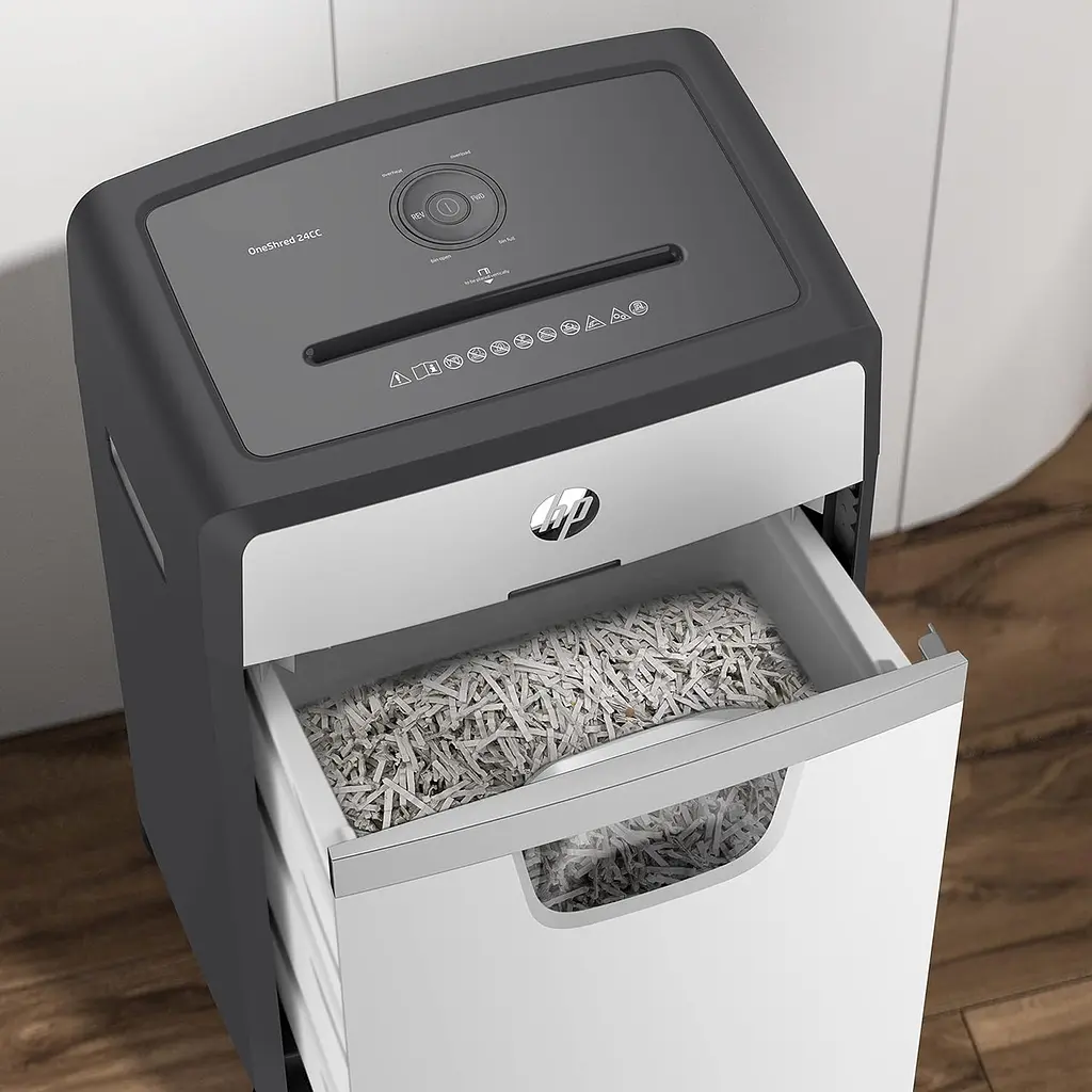 Знищувач документів HP OneShred 24CC, A4, 80g х 24 листів, 4*35, 30 л., P-4 - фото 7