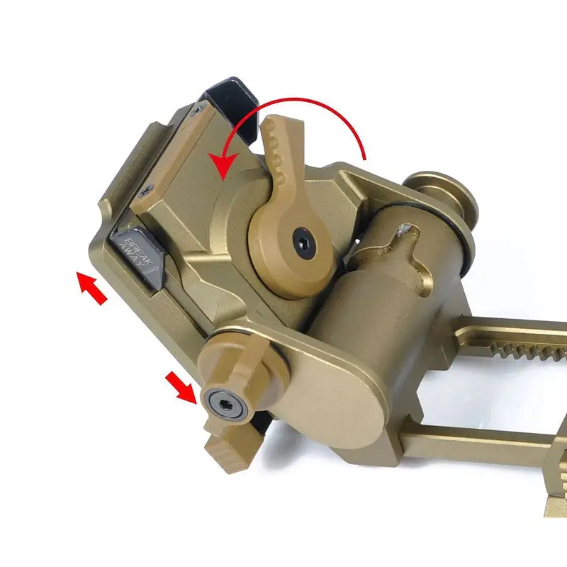 NVG кріплення для ПНБ з DOVETAIL інтерфейсом "Ластівчин хвіст" для NV8000, NV8160, PVS-15/18/21/31 Wilcox L4G24, золотистий (100986) - фото 4
