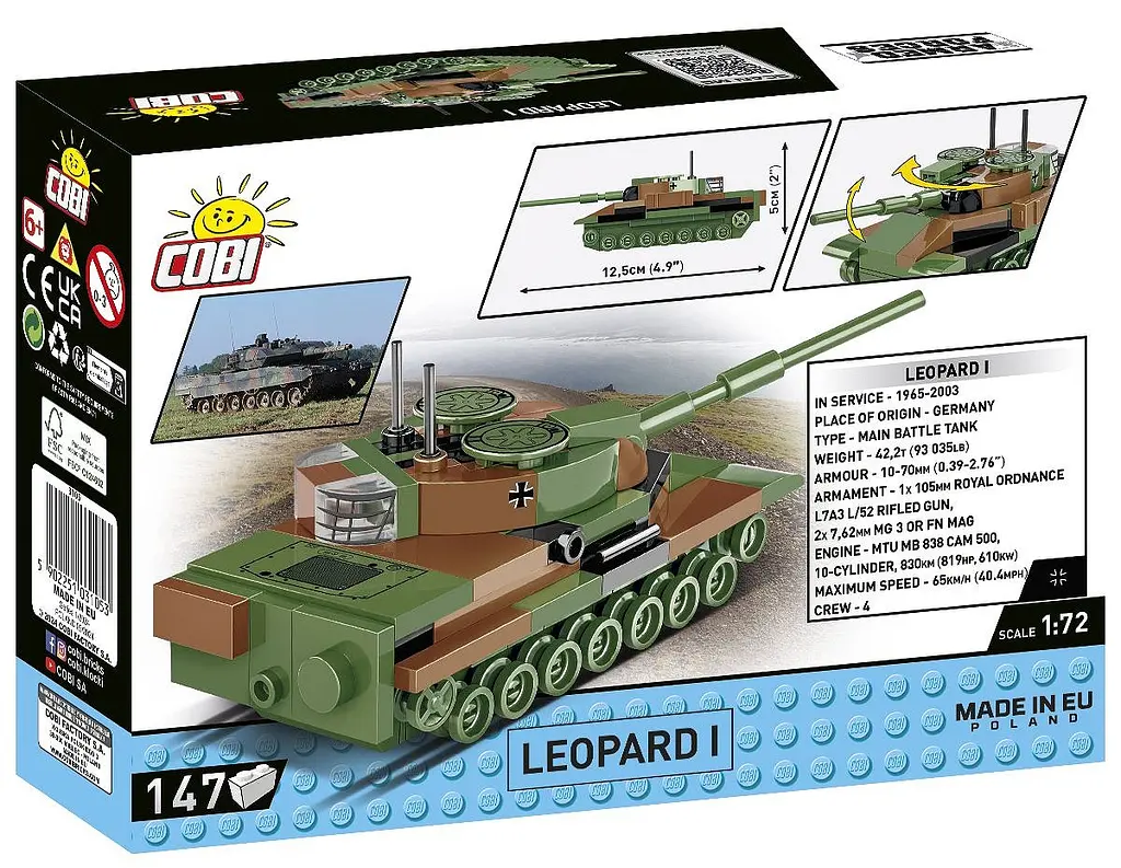Конструктор COBI танк Leopard 1 3105 - фото 8