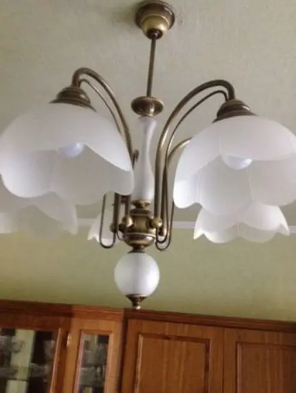 Люстра потолочная Brille классическая E27 60W G (LK-577C/5) - фото 4