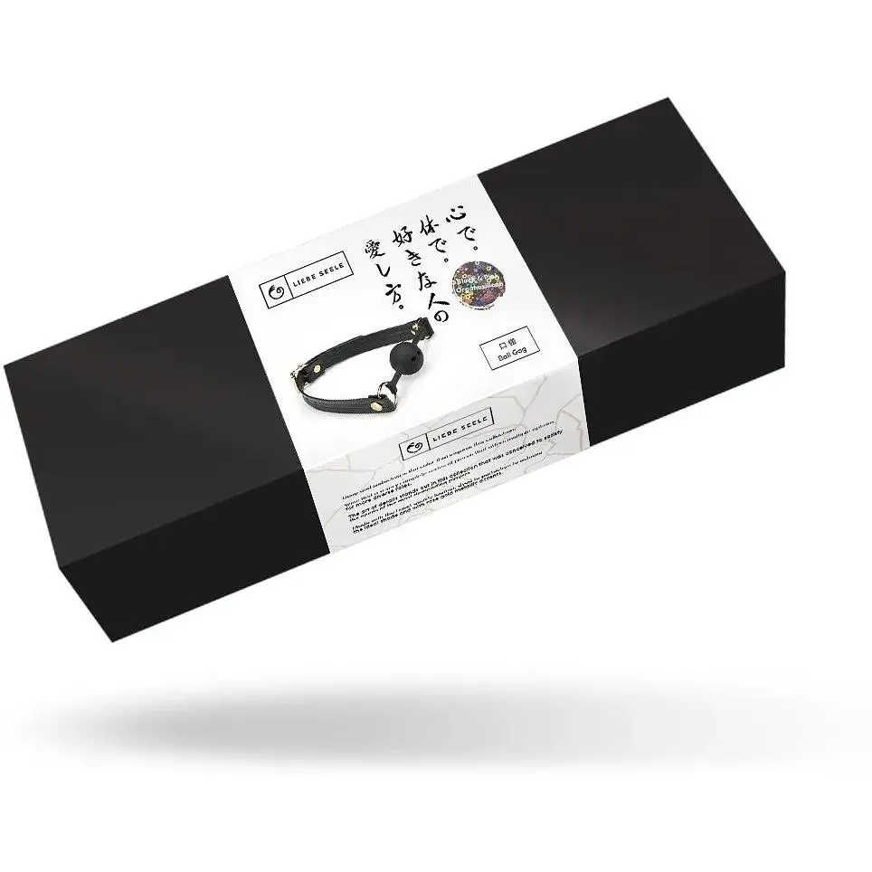 Кляп Liebe Seele Black Organosilicon Ball Gag - фото 6