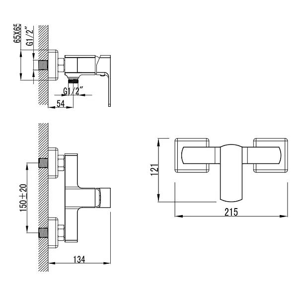 Смеситель для душа Corso COMO BF-1D129C - фото 4