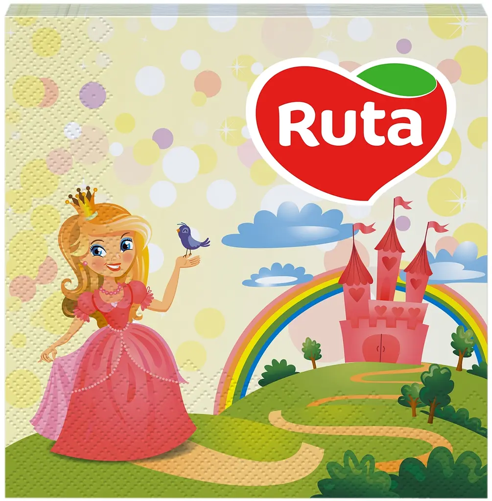 Бумажные салфетки Ruta Сказка, двухслойные, 33х33 см, 20 шт., в ассортименте - фото 6