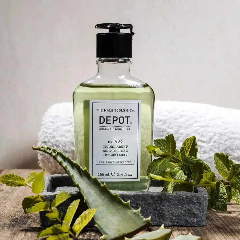 Прозорий гель для гоління Depot No. 406 Transparent Shaving Gel 200 мл - фото 3