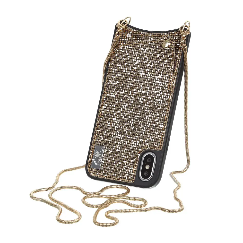 Чехол Becover Glitter Wallet для iPhone Xs Max Gold (703622) - фото 2