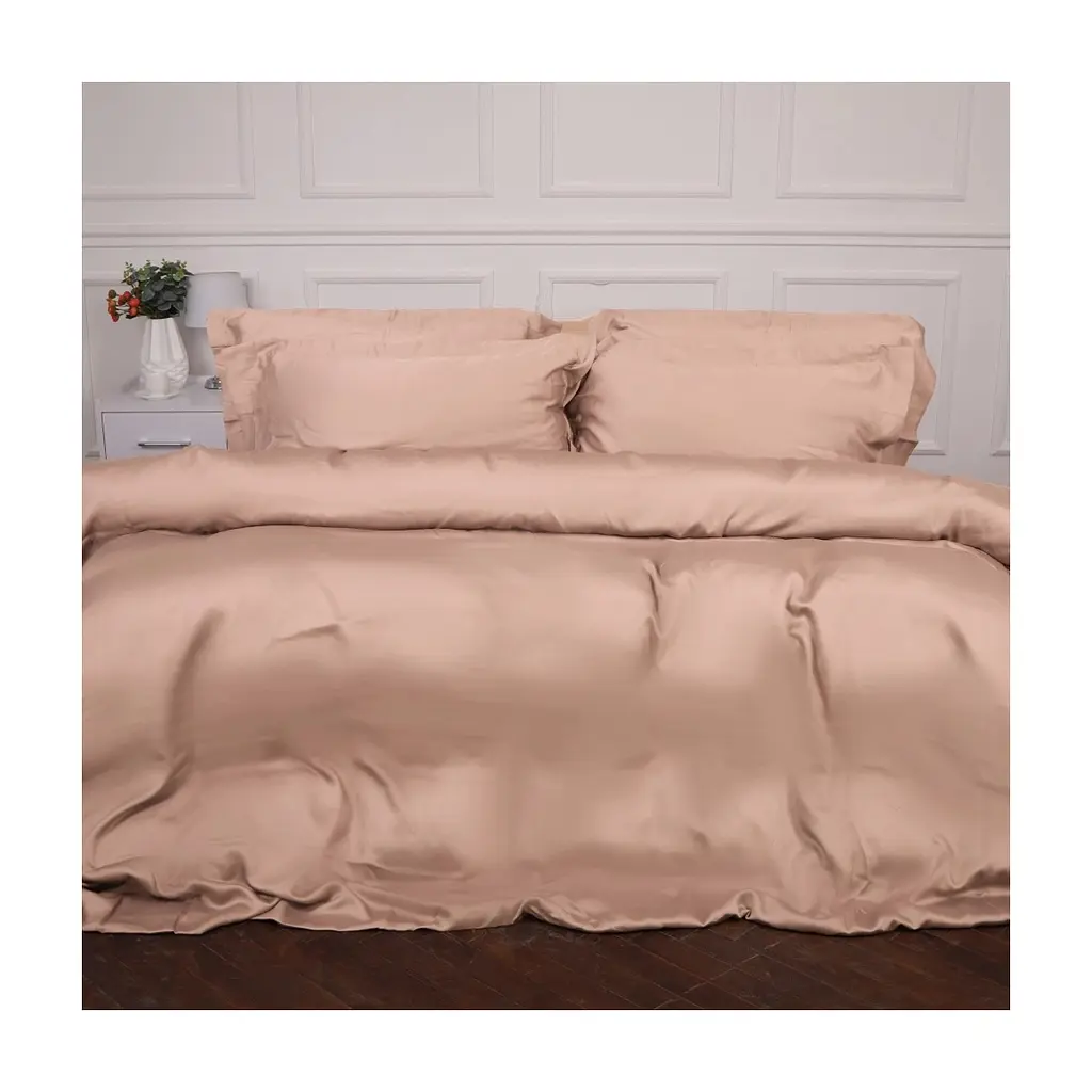 Постільна білизна MirSon Tencel №03 Creamy 143х210 полуторний (2200009369032)