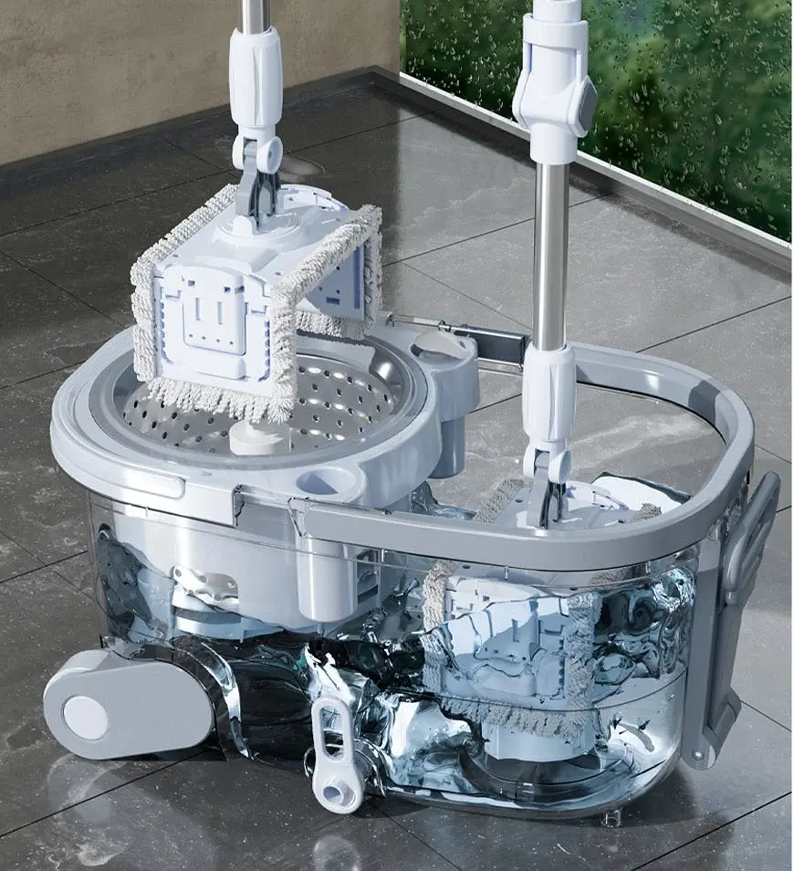 Швабра с отжимом и ведром Homettler Magician Plus Spin Mop (CM001) - фото 7
