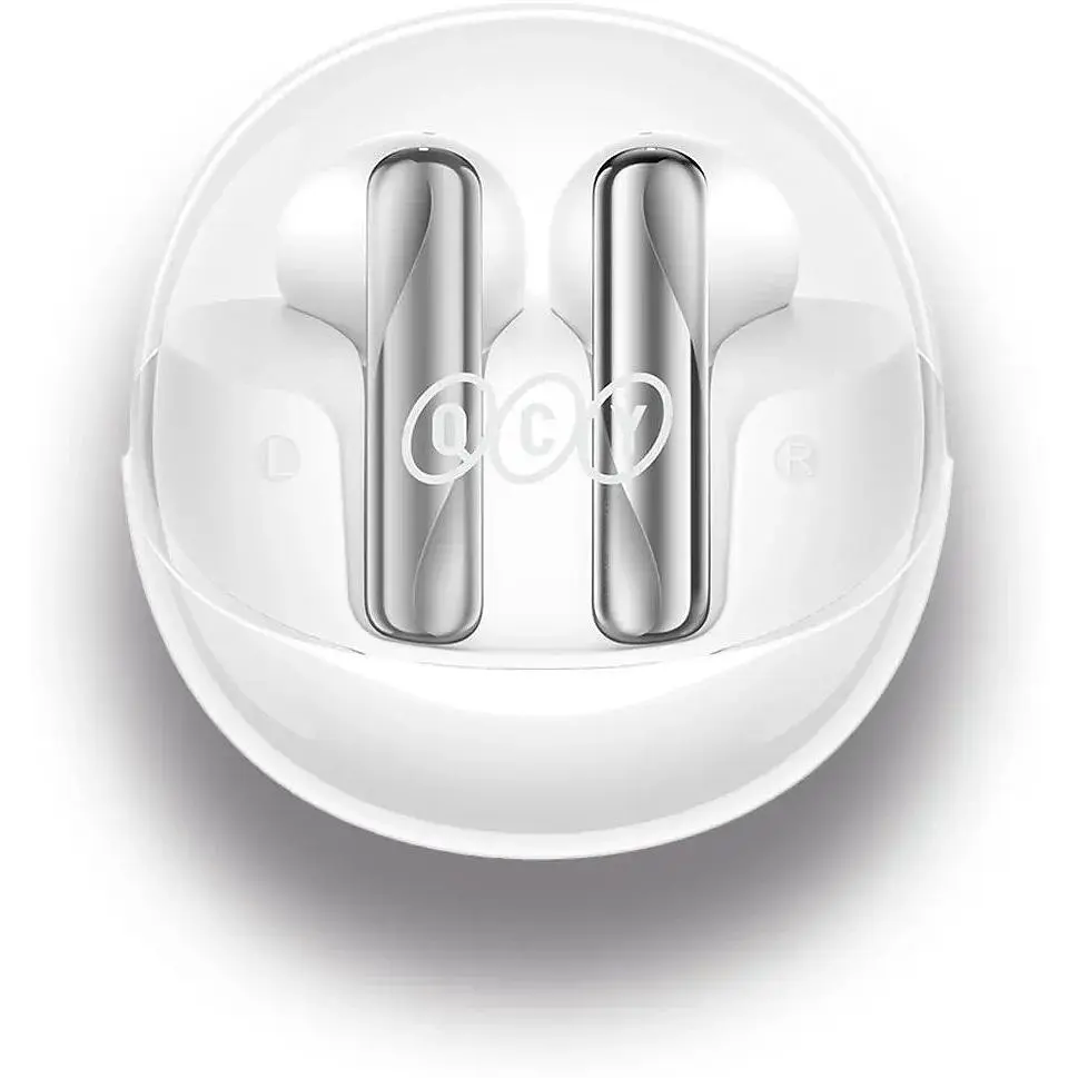 Бездротові навушники QCY AilyBuds Clear (T32) білі - фото 3