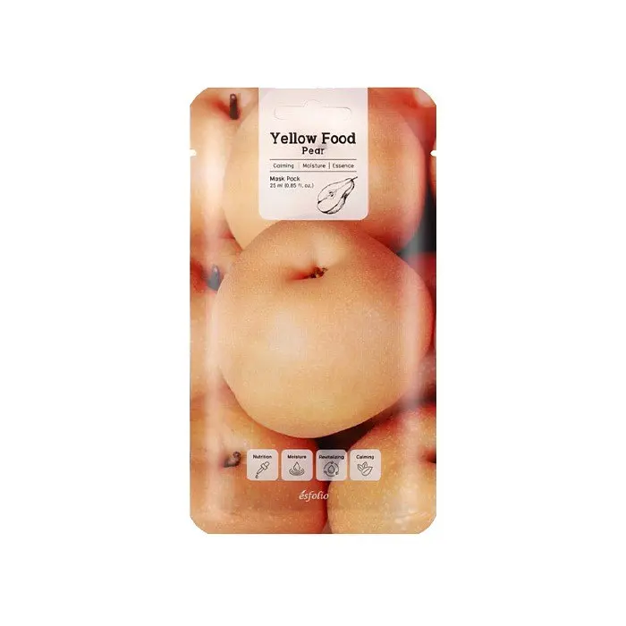 Маска тканинна для обличчя Esfolio Yellow Food Pear