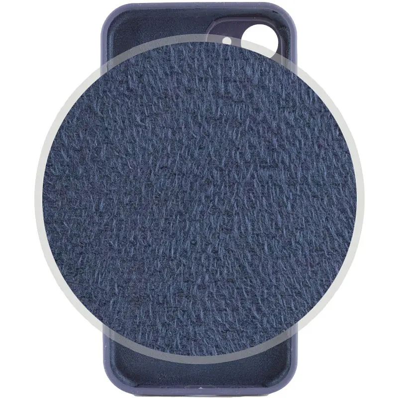 Чохол Silk Full Camera Protective (AA) NO LOGO для Apple iPhone 12 (6.1") Темно-синій / Midnight blue - фото 4