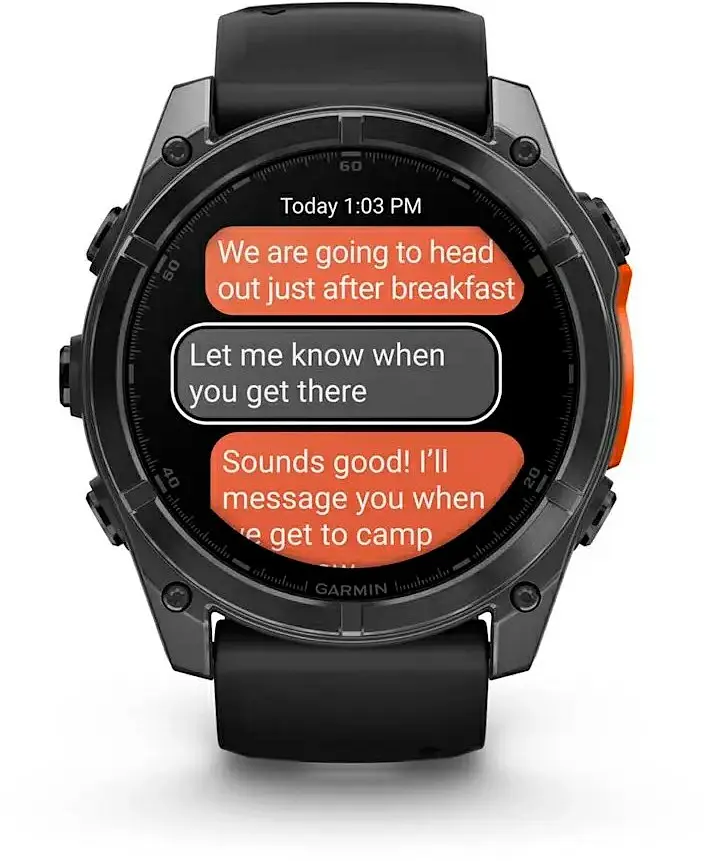 Смарт-годинник Garmin Fenix 8 51mm AMOLED Slate Gray with Black Silicone Band (010-02905-00) - фото 6