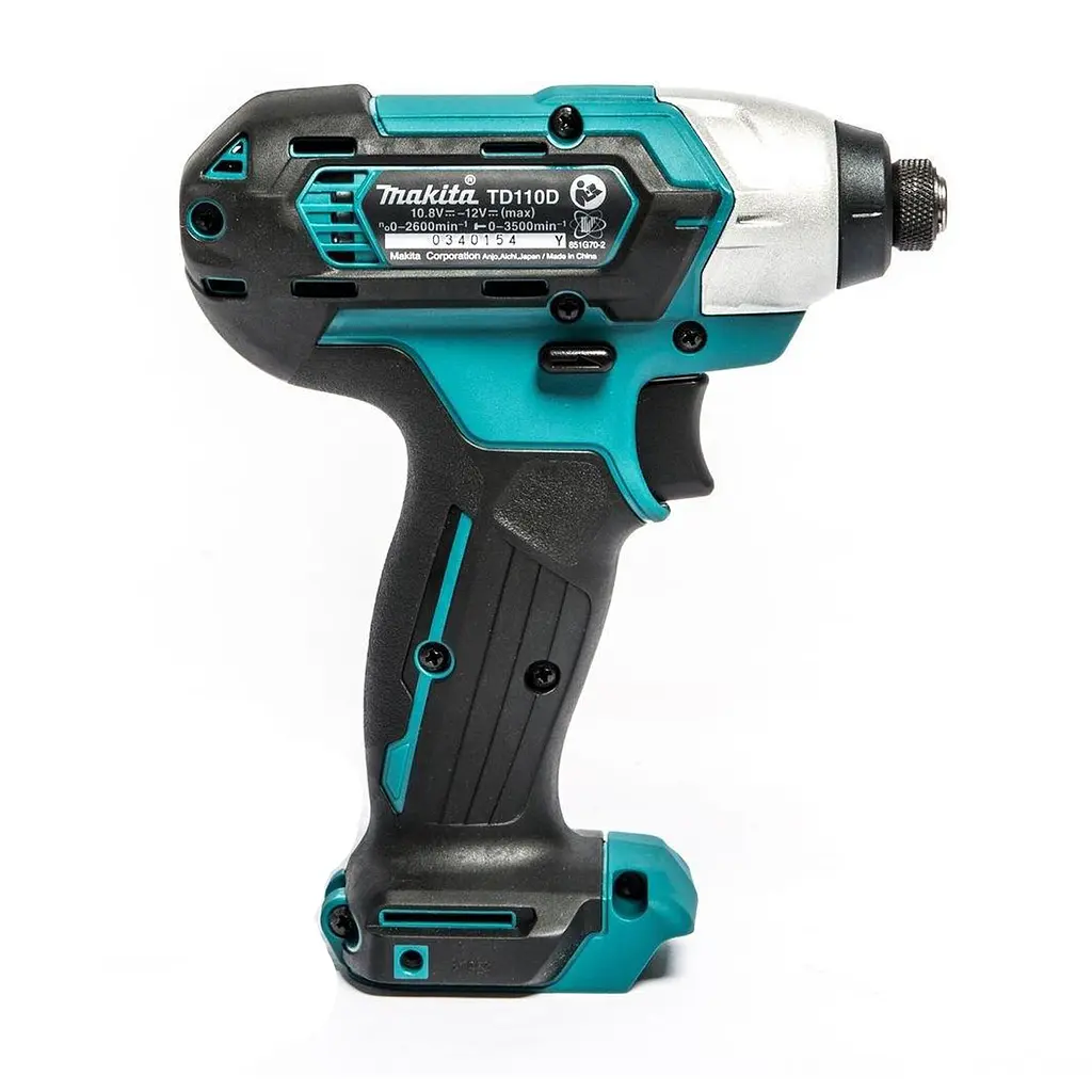 Гвинтокрут імпульсний акумуляторний Makita TD110DZ (110 Нм, 1/4", CXT, без акумуляторів та зарядного пристрою) - фото 4
