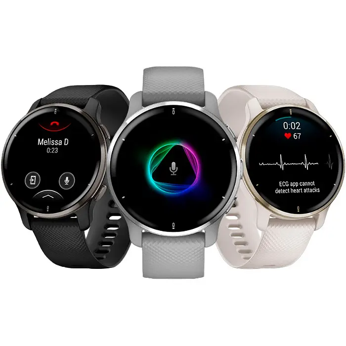 Смарт-годинник Garmin Venu 2 Plus Silver Stainless Steel Bezel with Powder Gray Case and Silicone Band [010-02496-00] [89372] - фото 9