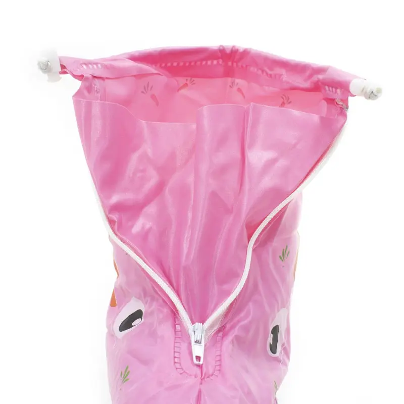 Детские резиновые бахилы Lesko S 17,5 см Розовый, Кролик (15072) - фото 4