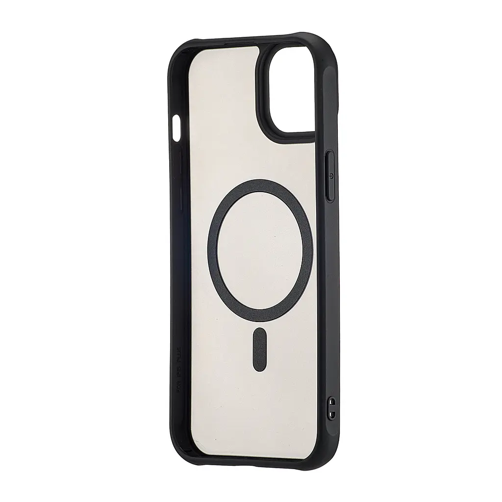 Чохол Silicone Matte Case with MagSafe iPhone 15 Plus Black - фото 2