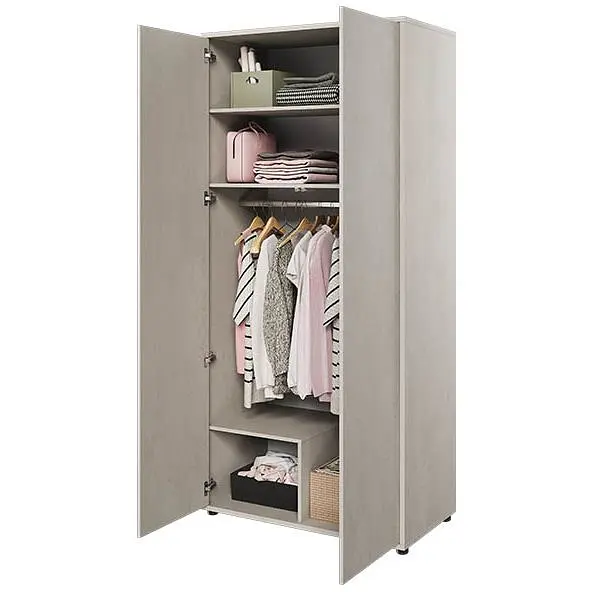 Шафа Lenart Тін Флекс сіра 1010x550x2180 - фото 4