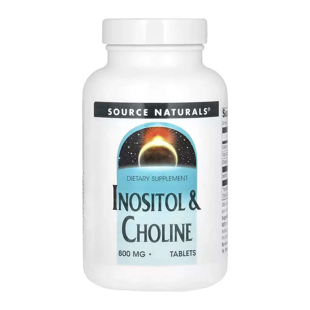 Інозитол 800 мг Source Naturals (Inositol & Choline) - 50 таблеток