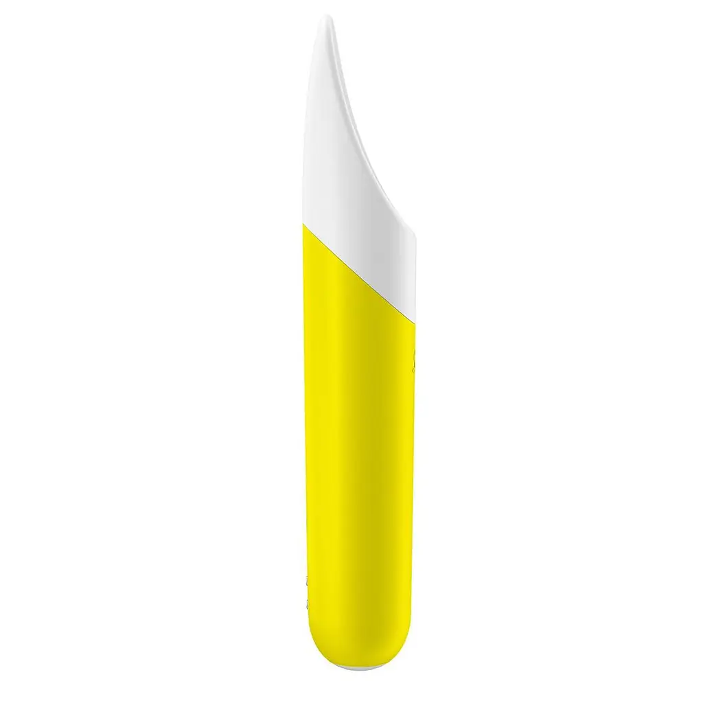 Мінівібратор Satisfyer Ultra Power Bullet 7 (Жовтий): Гнучкий язичок для імітації оральних пестощів та точної стимуляції - фото 4
