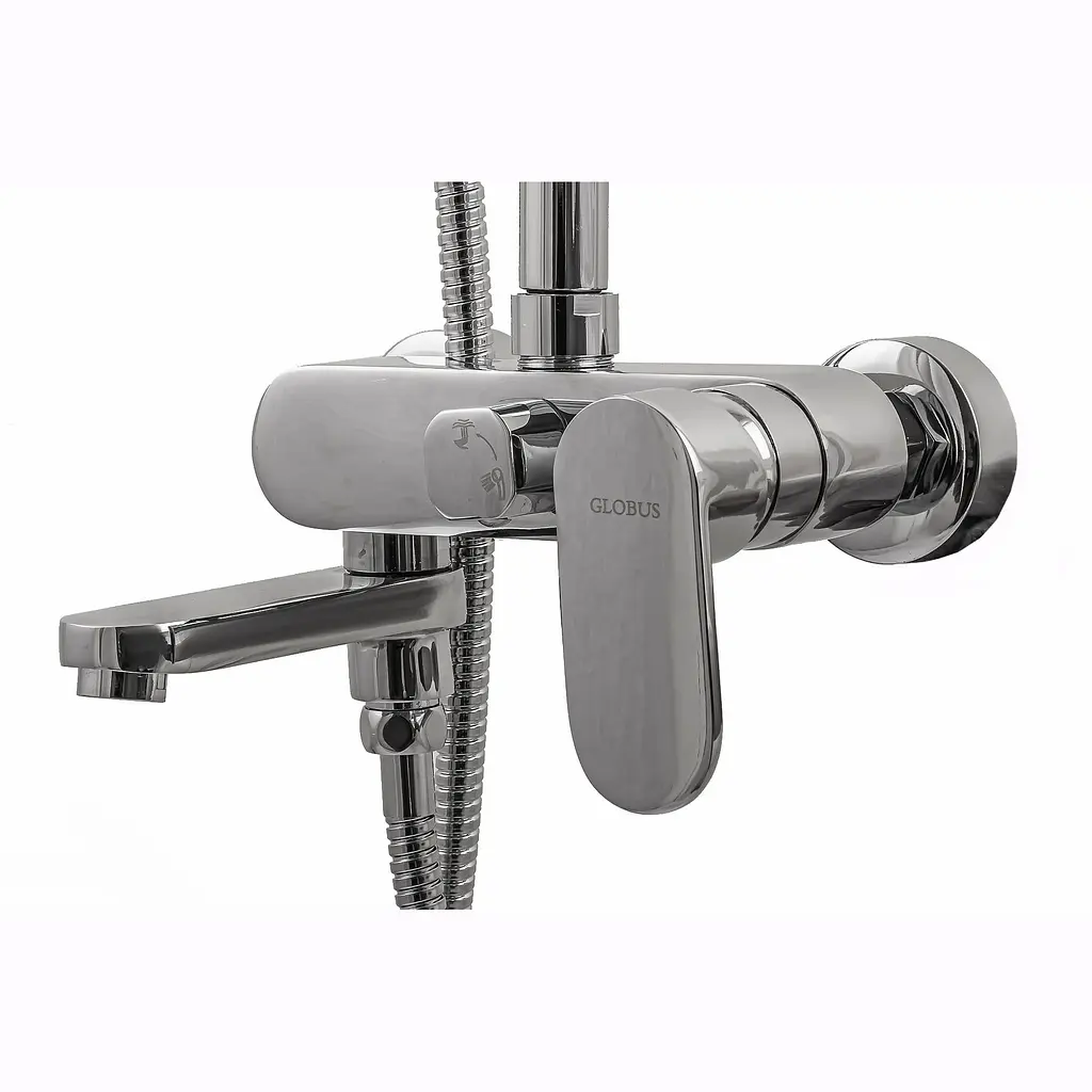Душова система Globus Lux DS0010, Хром - фото 4