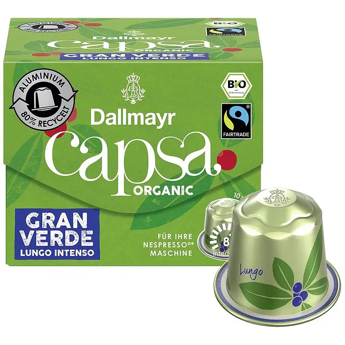 Кава в капсулах Dallmayr Gran Verde Bio Lungo Intenso 10 капсул 56 г - фото 2
