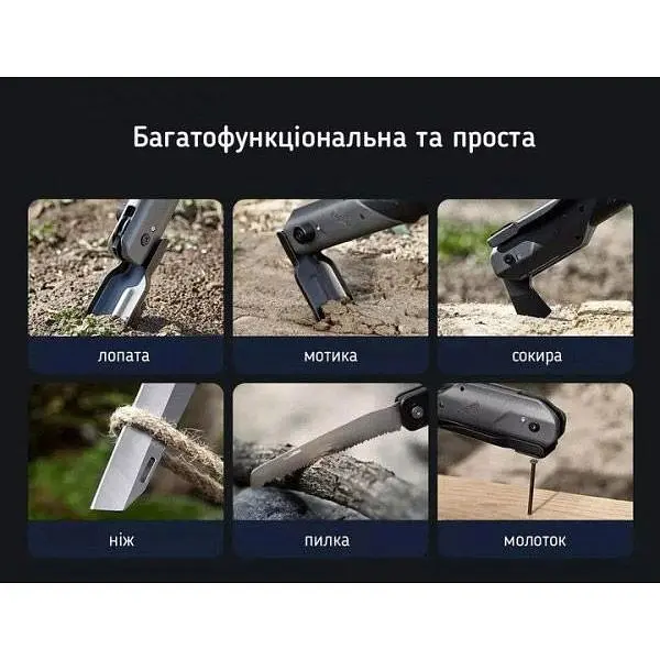 Лопата Nextool Outdoor Thor NE20057 многофункциональная [101698] - фото 5