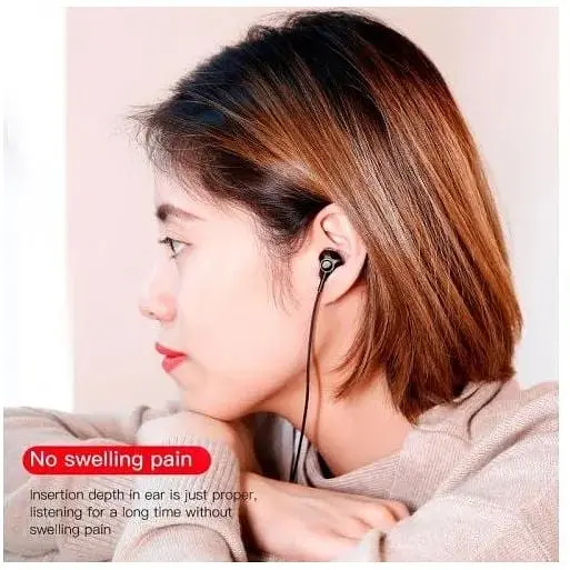 Навушники з мікрофоном Baseus Encok H06 lateral in-ear Wired Earphone (NGH06-C01) чорні - фото 8