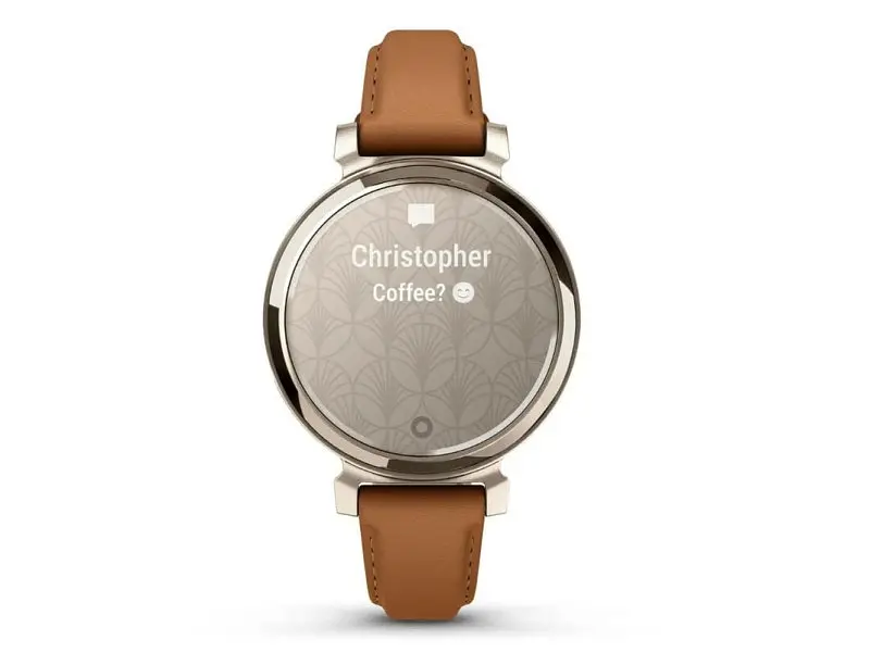 Смарт-годинник Garmin Lily 2 Cream Gold with Tan Leather Band (010-02839-60) - фото 4