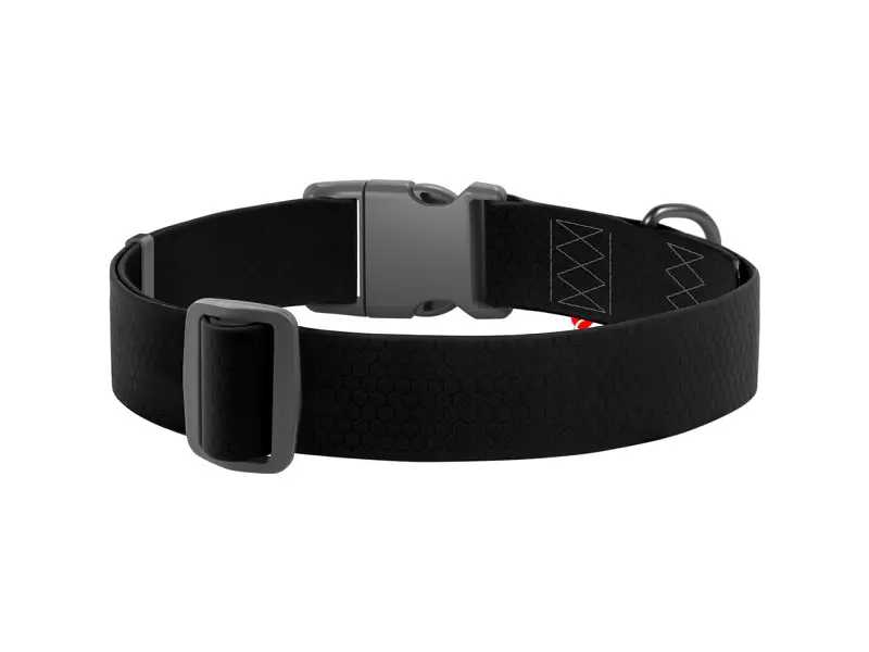 Ошейник для животных WAUDOG Waterproof с QR паспортом пластиковый фастекс XXL черный (25111) - фото 2