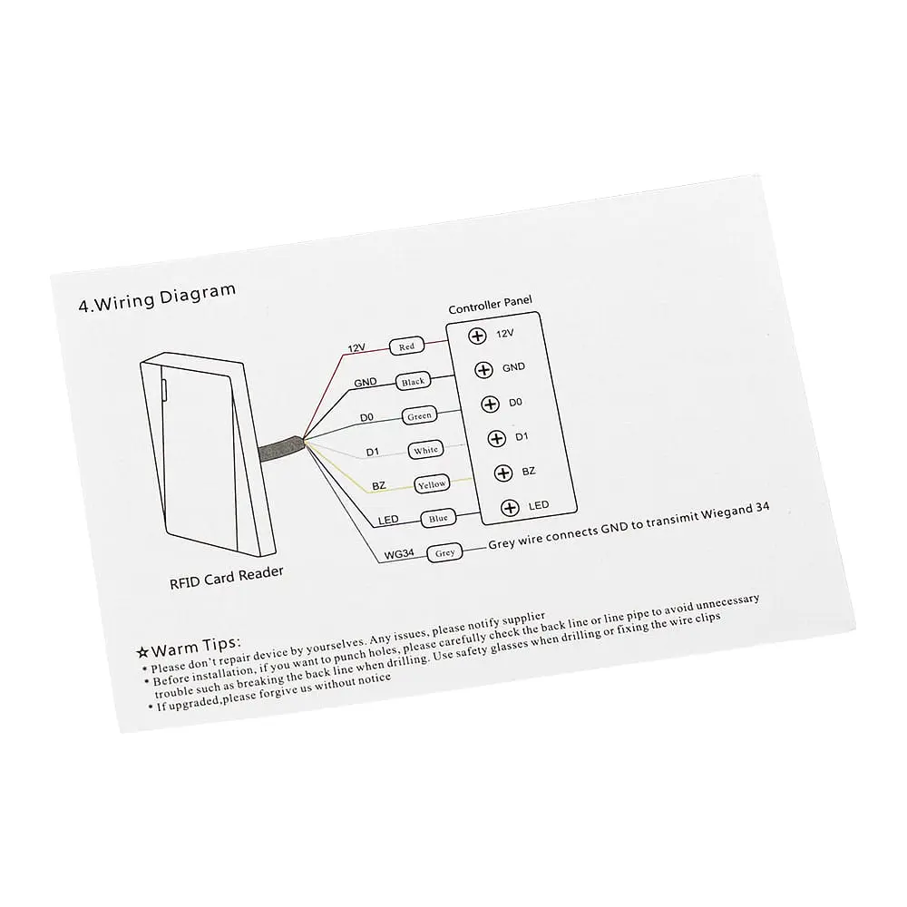 Зчитувач карт Mifare Trinix TRR-1201MW White водонепроникний (68-00025) - фото 8