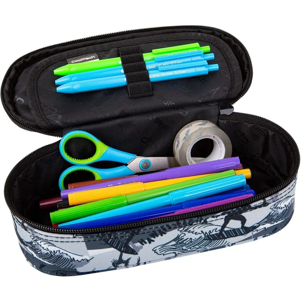 Пенал на блискавці CoolPack Campus Sand Surf з органайзером для ручок 23x9x5 см (F062891) - фото 2
