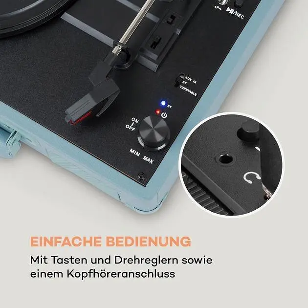 Програвач вінілу Auna Peggy Sue BT (10035750) - фото 5