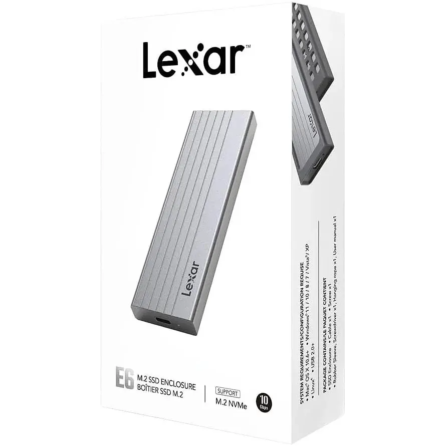 Зовнішня кишеня для SSD Lexar E6 M.2 SSD Enclosure LPAE06N-RNBNG [118485] - фото 6