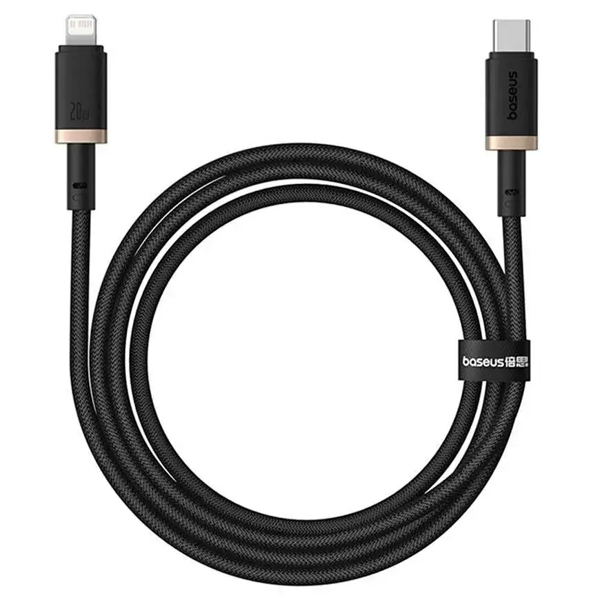 Кабель Baseus Dura Series Cable Type-C to Lightning 20W 1m P10377800U01-00 Black-Gold - фото 2