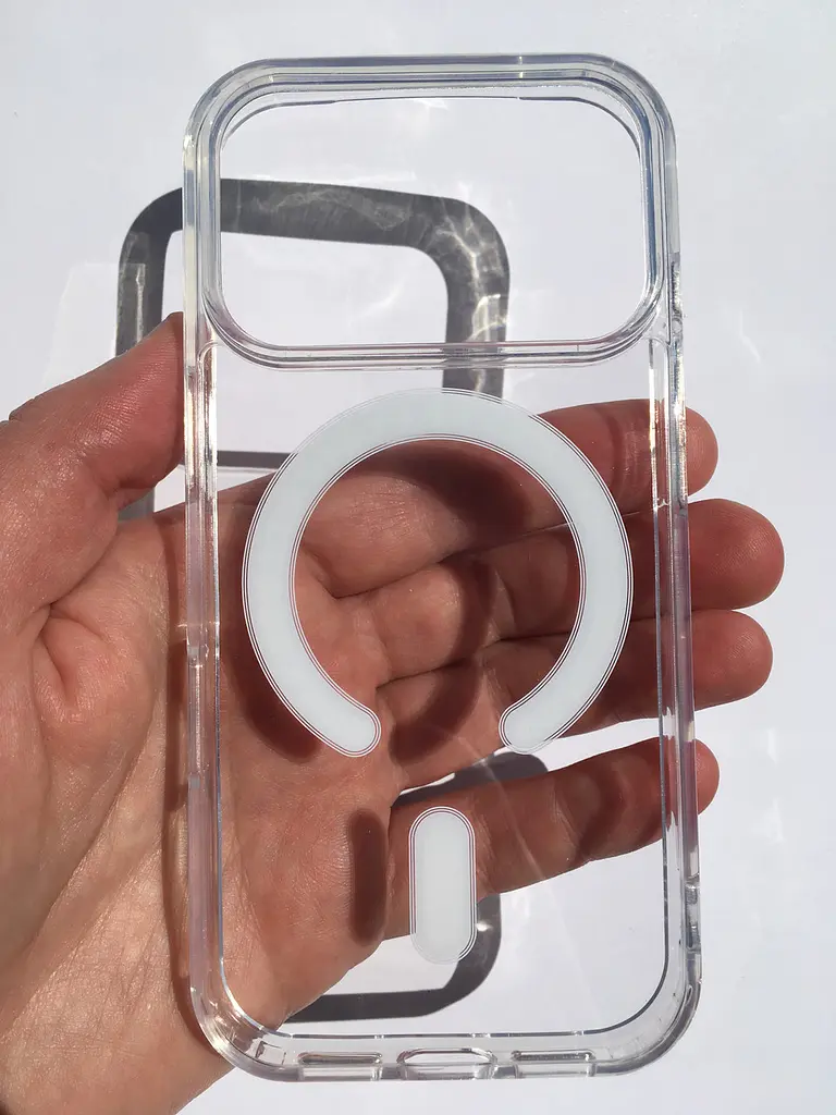 Протиударний чохол для Apple iPhone 17 Pro Max Clear Case Ultra Hybrid MagSafe Прозорий з магнітом - фото 3