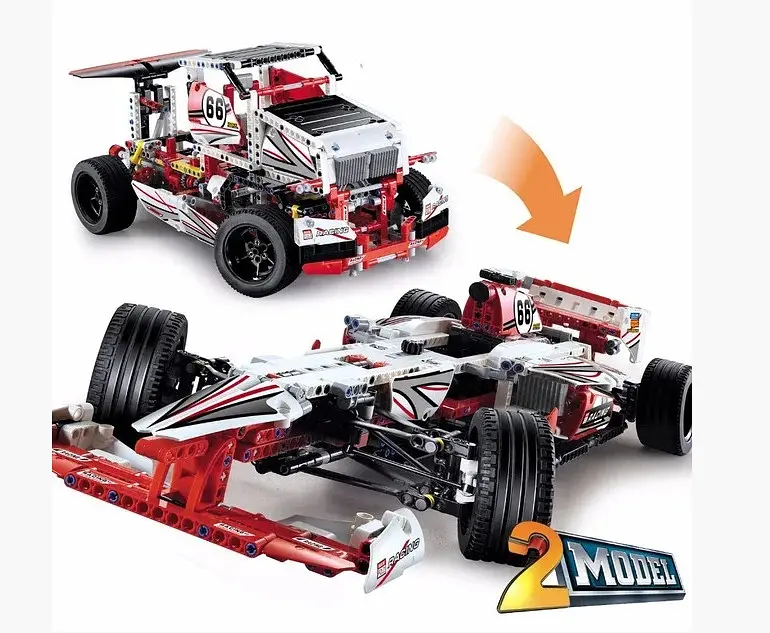 Конструктор JiSi bricks Technic 3366 Гоночный автомобиль Formula-1 - 1141 дет. - фото 2
