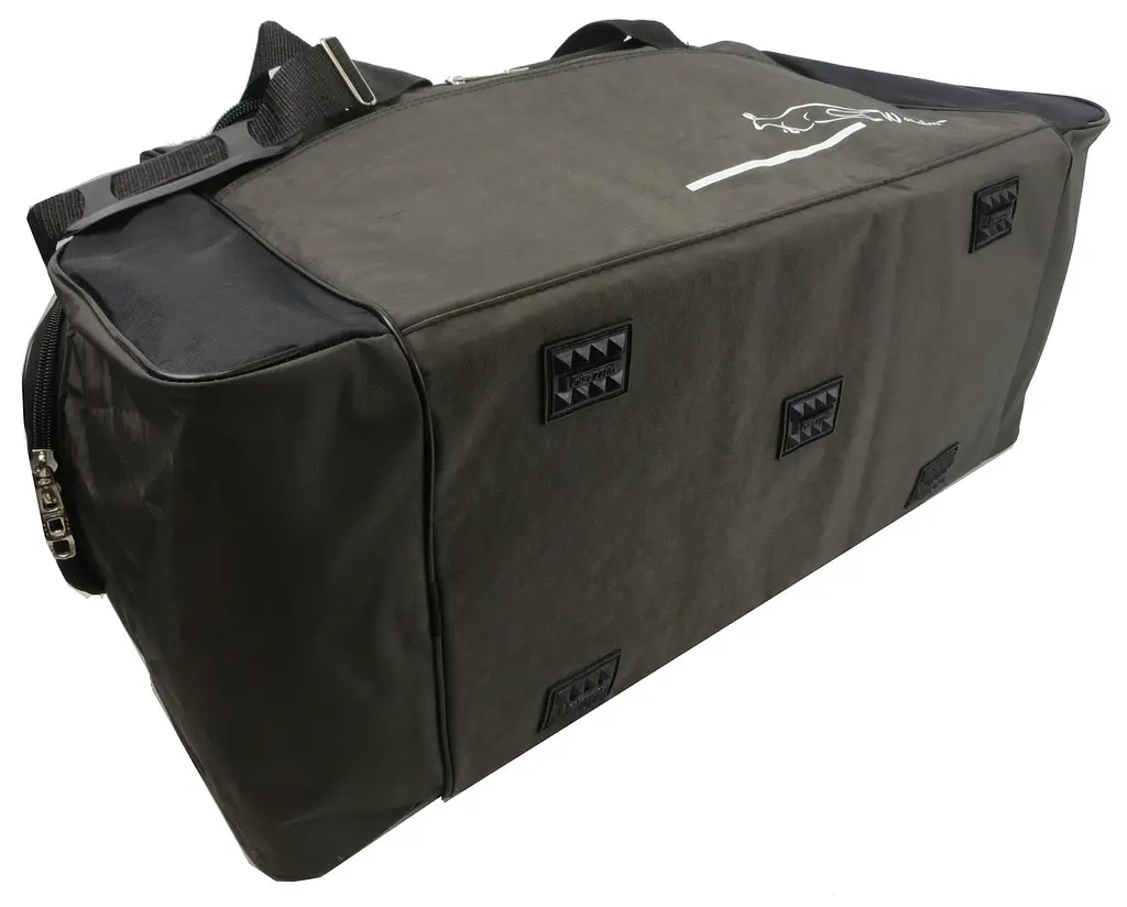 Сумка спортивна Wallaby з нейлону 59 л 48×32×28 см Хакі з чорним - фото 6