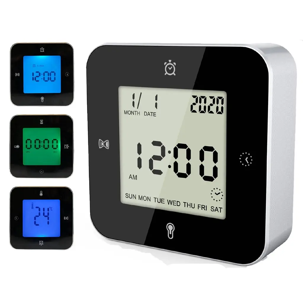 Годинник настільний Technoline WT344 Black/Silver (WT344) - фото 7