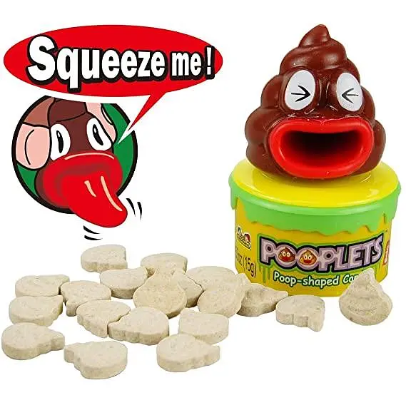 Цукерки з іграшкою Pooplets Poop Emoji Shaped Candy 1*15g - фото 2